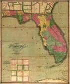Florida 1829 State Map, Florida 1829 State Map